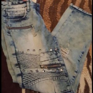 Boys biker jeans size 16
